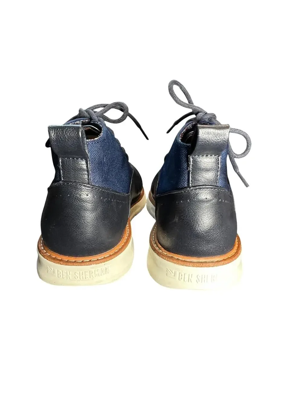 Ben Sherman Navy Mixed Media Chukka Boots Mod Indie Dark Academia Preppy 10